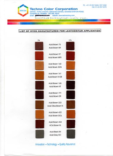 leather dyes against luganil of basf